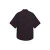 Minimal Short Sleeve Shirt “Black Red” 658841TKO521076