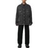 Mirror Padded Denim Jacket “Dark Grey” 735744TBP471270