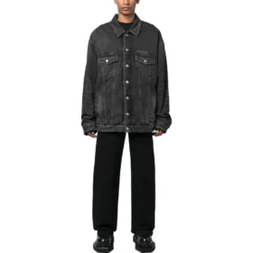 Mirror Padded Denim Jacket “Dark Grey” 735744TBP471270