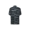 Mixed Typo Logo Print Short Sleeve Shirt “Black Grey” 556854TELF21269