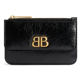 Monaco Long Coin And Card Holder With Flap “Black” 7654202AAXB1000
