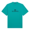 Mosaic Logo BB Alphabet Loose Hole Distress Short Sleeve Unisex Blue 651795TKVF53660
