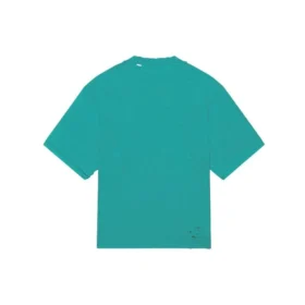 Mosaic Logo BB Alphabet Loose Hole Distress Short Sleeve Unisex Blue 651795TKVF53660