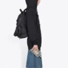 Multi-Color Logo Printing Hoodie Black 578135TJVI62771