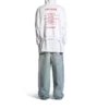 Music Archive Series Connected Zip Up Medium Fit Hoodie “Light Grey Red” 744457TQVA61561