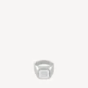 Nano signet ring in shiny silver Nano signet ring in shiny silver