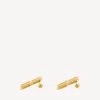 Nano stud earrings in gold