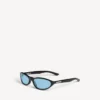 Neo round sunglasses in black