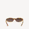 Neo round sunglasses in spotted havana