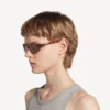 Neo round sunglasses in spotted havana