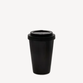 New york coffee cup in black