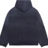 No Comment Hoodie Wide Fit “Navy Blue” 674986TLVG43967