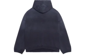 No Comment Hoodie Wide Fit “Navy Blue” 674986TLVG43967