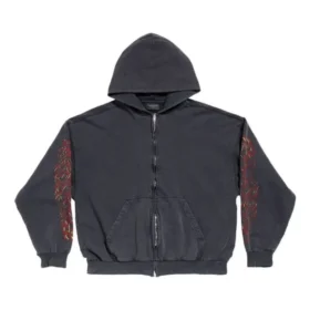 Offshore Zip Up Hoodie Medium Fit “Black Faded” 770939TPVM91568