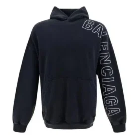 Outline Hoodie Oversized “Black Faded” 739024TOVV29034