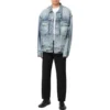 Oversized Cut-Up Ring Denim Jacket “Blue” 697779TMW264437