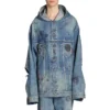 Oversized Hooded Jacket “Blue” 719315TNW56-4268