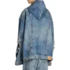 Oversized Hooded Jacket “Blue” 719315TNW56-4268