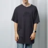 Oversized Washed Interlocked BB T-Shirt “Navy Black” 583214TFV658060