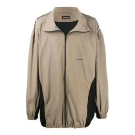Oversized Zip-Up Lightweight Track Jacket “Neutrals” 625510TDO139577