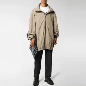 Oversized Zip-Up Lightweight Track Jacket “Neutrals” 625510TDO139577