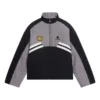 Padded Funnel-Neck Tracksuit Jacket “Grey Black” 675462-TKO48-1000