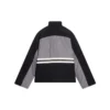 Padded Funnel-Neck Tracksuit Jacket “Grey Black” 675462-TKO48-1000