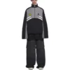 Padded Funnel-Neck Tracksuit Jacket “Grey Black” 675462-TKO48-1000