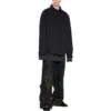 Padded Shirt Large Fit “Black” 719305TNW111700