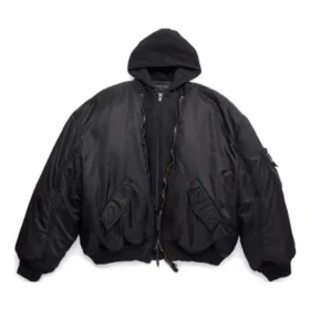 Paris All In Bomber Jacket “Black” 746456TNO271000