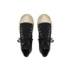 Paris High Top Sneakers “Black Destroyed Cotton and White Rubber with Graffiti” 688752W3RR41099