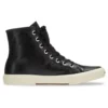 Paris High Top Sneakers “Black Leather and White Rubber” 688756W3RCA1090