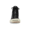 Paris High Top Sneakers “Black Leather and White Rubber” 688756W3RCA1090