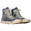 Paris High Top Sneakers “Blue Destroyed Denim and Rubber” 688756W3RCL4090