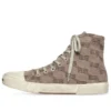 Paris High Top Sneakers “Tan BB Monogram Cotton and White Rubber” 688756W3RQ12298