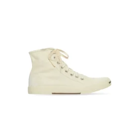 Paris High Top Sneakers “White Destroyed Cotton and White Rubber” 688756W3RC49090 Paris High Top Sneakers “White Destroyed Cotton and White Rubber” 688756W3RC49090