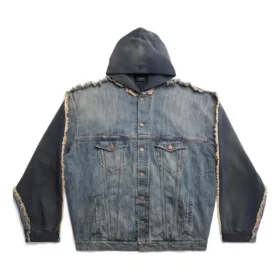Paris Hybrid Hooded Jacket “Blue” 738737TNW654036