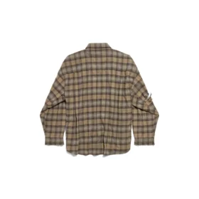 Paris Liberty Layered Shirt Oversized “Dark Green” 794656TQM202880