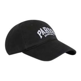 Paris Logo Baseball Cap “Black White” 680748410B20107