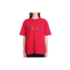 Paris Love Regular T-Shirt Printing Short Sleeve Red 594599TGV435640