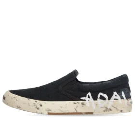 Paris Low Top Slip On Shoes “Washed Black Cotton” 710297W3RR51099