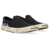 Paris Low Top Slip On Shoes “Washed Black Cotton” 710297W3RR51099