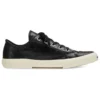 Paris Low Top Sneakers “Black Destroyed Cotton and White Rubber” 688754W3RCB1090