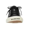 Paris Low Top Sneakers “Black Destroyed Cotton and White Rubber” 688754W3RCB1090