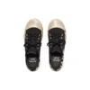 Paris Low Top Sneakers “Black Destroyed Cotton and White Rubber with Graffiti” 688754W3RR51099