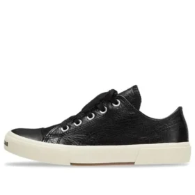 Paris Low Top Sneakers “Black Leather and White Rubber” 688757W3RCB1090 Paris Low Top Sneakers “Black Leather and White Rubber” 688757W3RCB1090