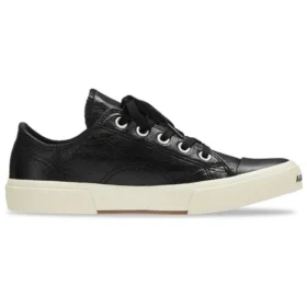 Paris Low Top Sneakers “Black Leather and White Rubber” 688757W3RCB1090 Paris Low Top Sneakers “Black Leather and White Rubber” 688757W3RCB1090
