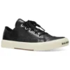 Paris Low Top Sneakers “Black Leather and White Rubber” 688757W3RCB1090