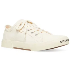Paris Low Top Sneakers “White Destroyed Cotton and White Rubber” 688757W3RC59090
