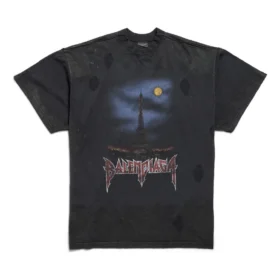 Paris Moon Double Front T-shirt Oversized “Black” 791615TQVY22020